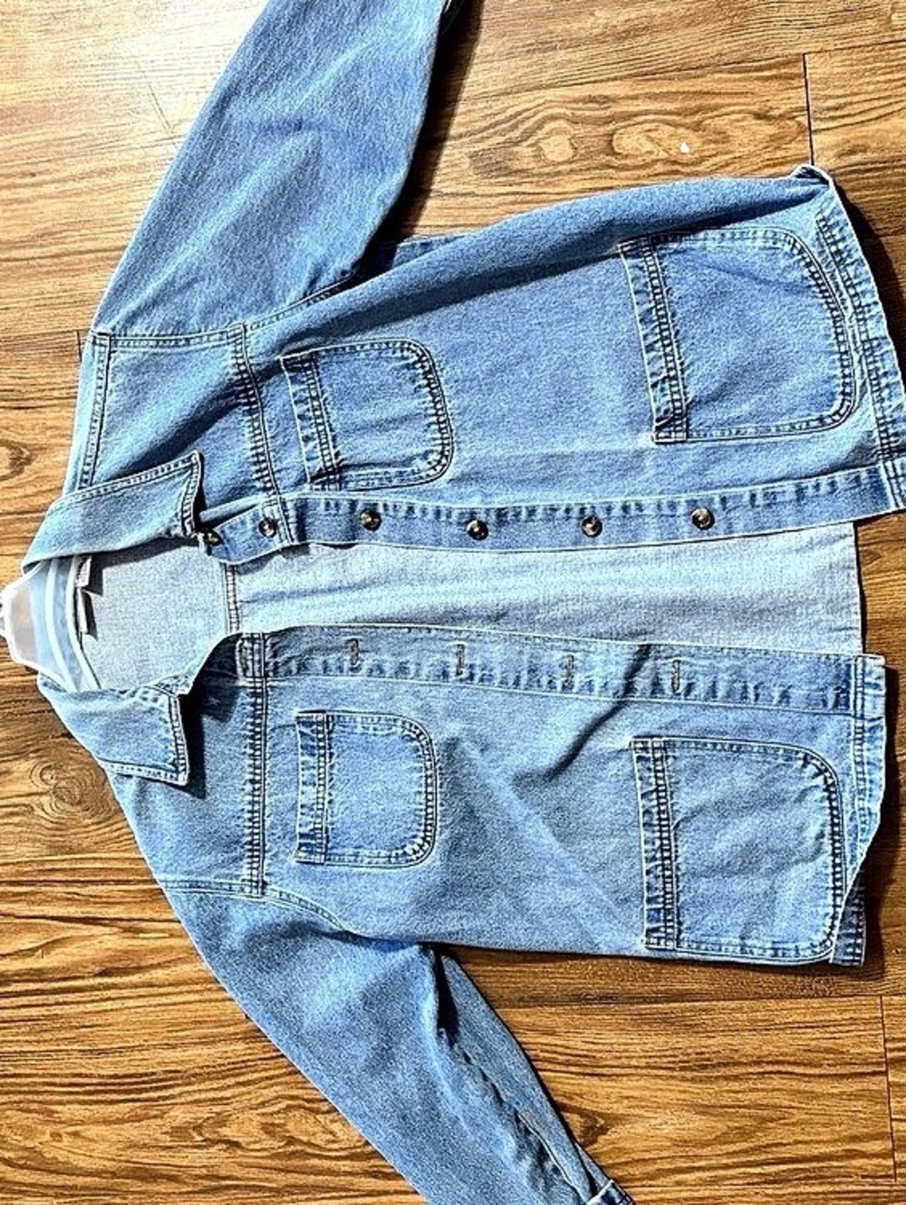 Cabin Creek Denim Jean Jacket Size Large